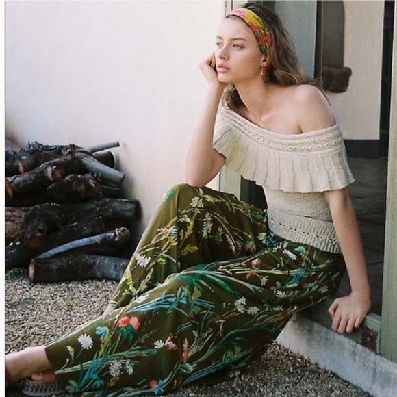 Anthropologie Maeve Shiloh Knit Wide-Leg Pants - Picture 2 of 12